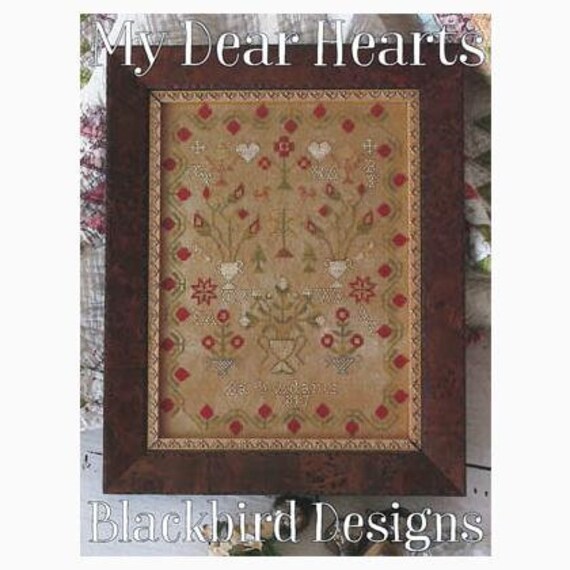 My Dear Hearts - Blackbird Designs - Cross stitch chart