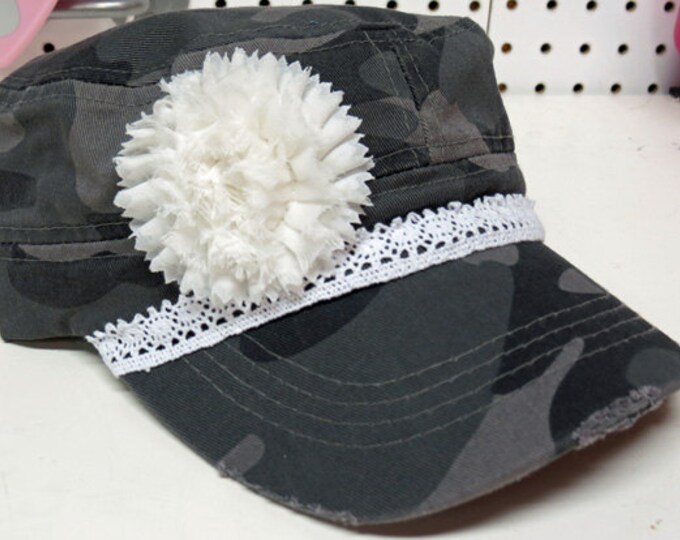 Women's Vintage Military Camo Hat Etsy