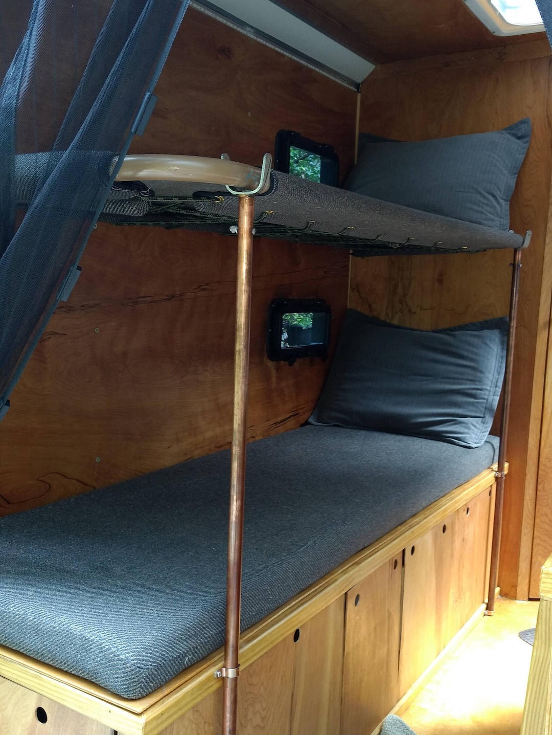 Homemade camping bunk beds cheap