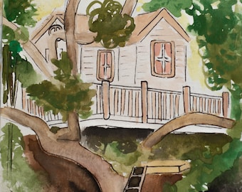 Tree House by illustoryart on DeviantArt