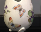 Decorative LIMOGES FRANCE 3 Footed PORCELAIN egg