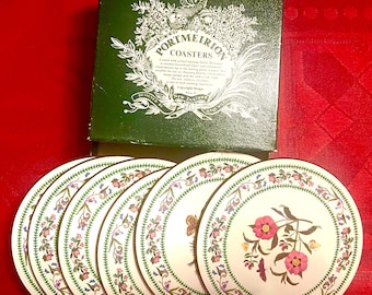6 Portmeirion Garden Floral Coasters