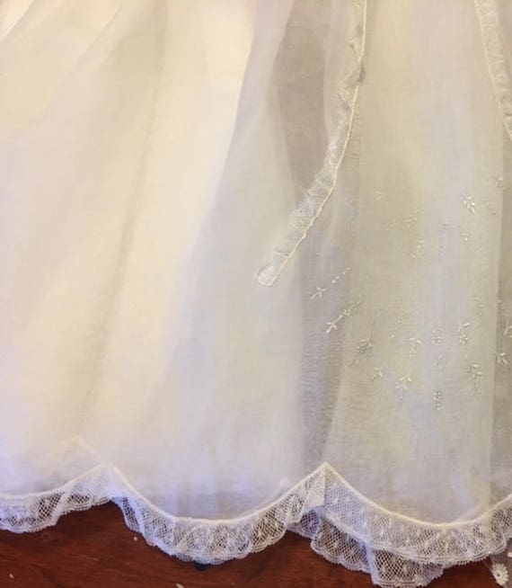 PARIS Baptismal Dress Ville du Puy Hand embroider… - image 6