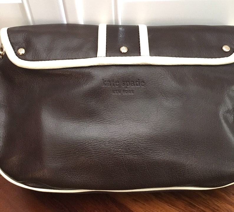 KATE SPADE vintage iconic purse dark brown leather Etsy