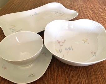 UPSALA-EKEBY SWEDEN 3 piece serving set mid- century