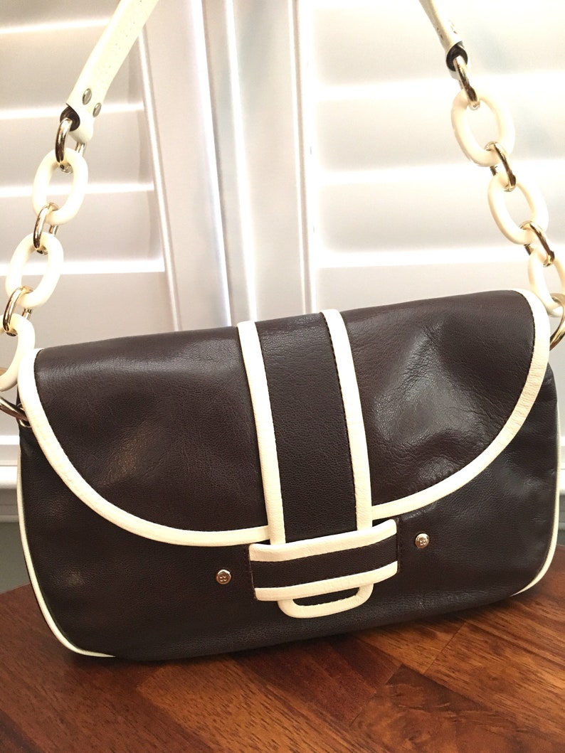 KATE SPADE Vintage Iconic Purse Dark Brown Leather Etsy