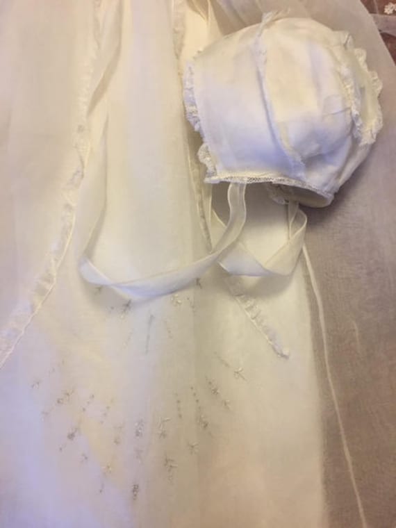 PARIS Baptismal Dress Ville du Puy Hand embroider… - image 4