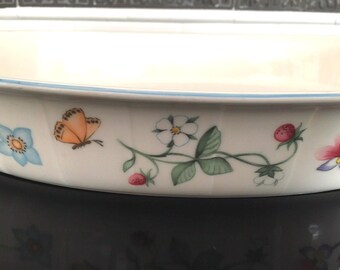 Villeroy & Boch Mariposa Plates (set of 3), Pastel Floral Bone