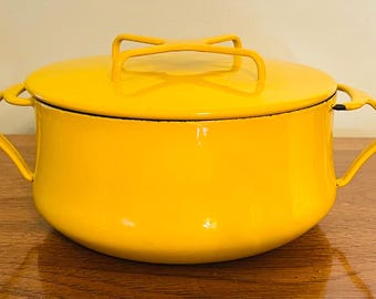 Dansk KOBENSTYLE 2 Qt Enameled Brown Dutch Oven Casserole W/ Lid
