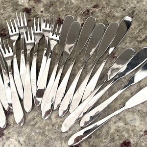RETRONEU 30 pcs Kent stainless flatware