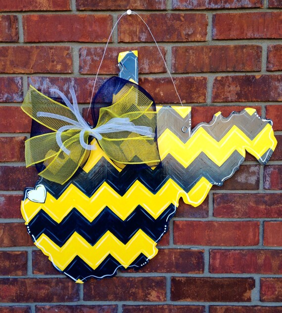 Items similar to State of West Virginia Door Hanger on Etsy