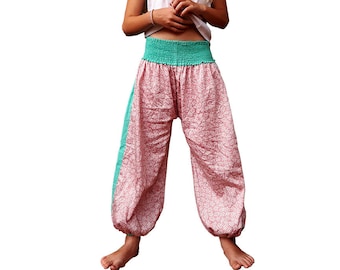 Harem Pants Old Pink Print 