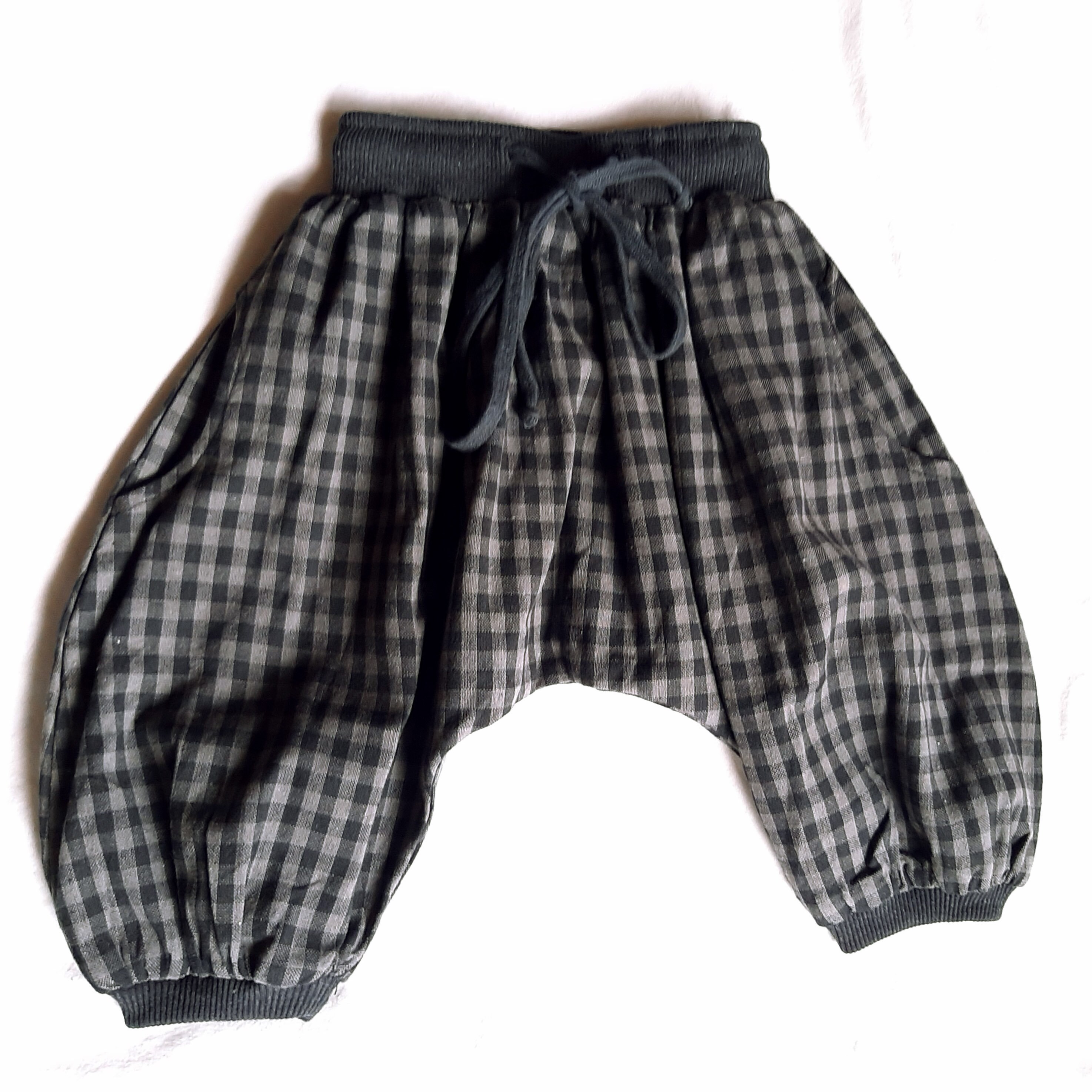 Boy's Sarouel Baggy Winter Kid's Harem Pants Grey Cotton - Etsy