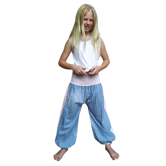 Harem Pants Blue Chambray - Etsy 
