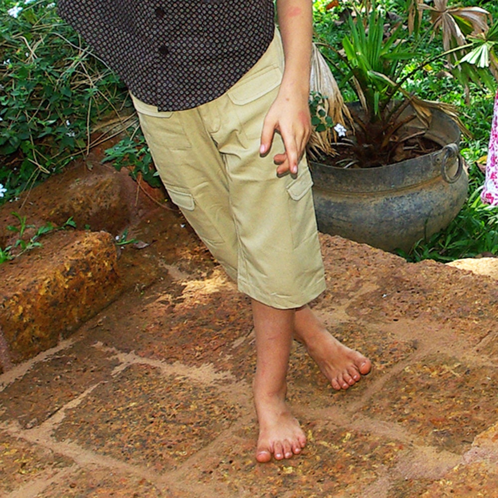 Men 3/4 Length Cargo Pants Shorts Loose Casual Pockets Cotton Trousers Over  Size | eBay