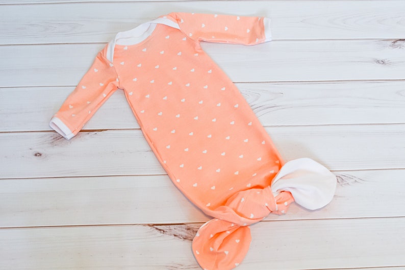 Mermaid Baby Gown Knotted Baby Gown Baby Gowns Sleep Etsy