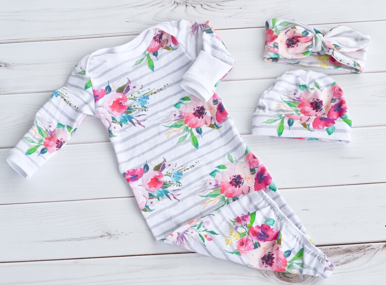 Baby Gown Infant Gown Preemie Girl Clothes Baby Girl Etsy