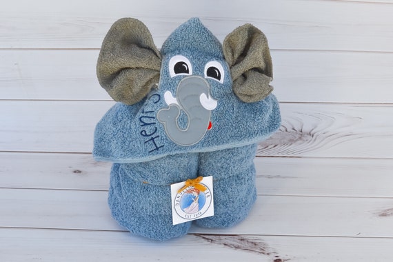 Personalized Hooded Towel Hooded Towel for Baby Toddler Towel Kids Bath Towel Elephant Towel Hooded Bath Towel Kids Beach Towel Etsy