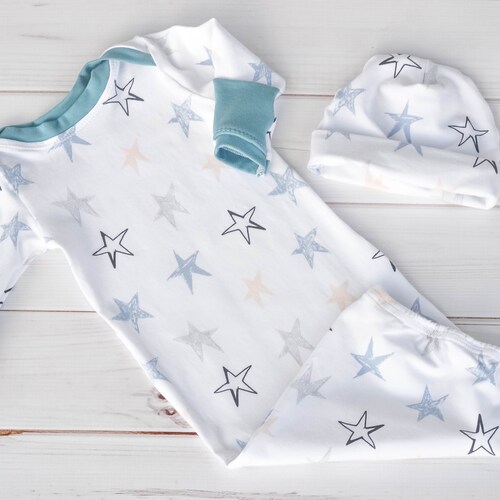 Newborn Gender Neutral Coming Home Outfit Unisex Baby Gown Etsy