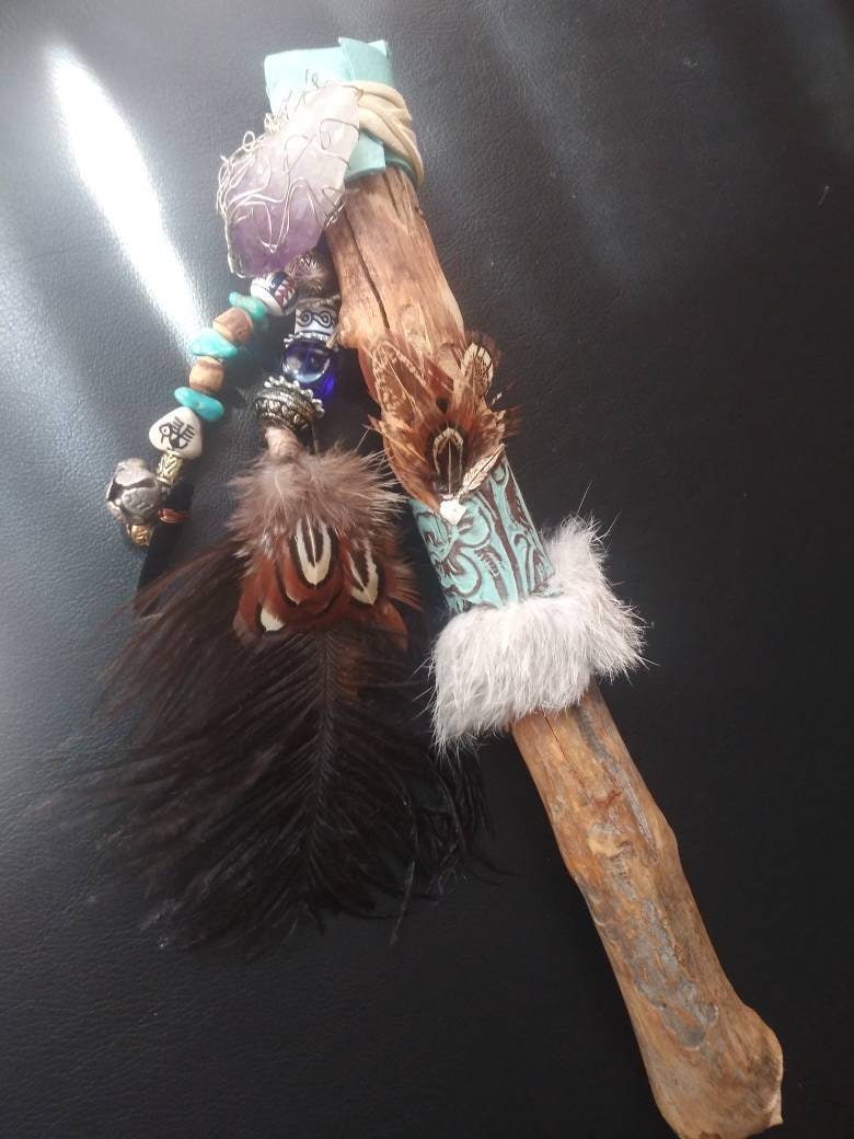 Custom Native American Spirit Stick // Talking Stick // Etsy