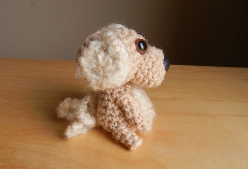 Labradoodle Crochet Puppy Dog Amigurumi Stuffed Animal Made Etsy