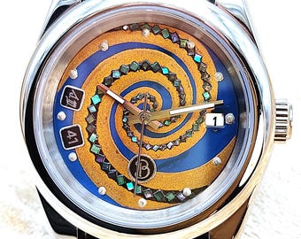 Bottegando Italia Urushi Maki-e Clock No. 41 “Vortex”