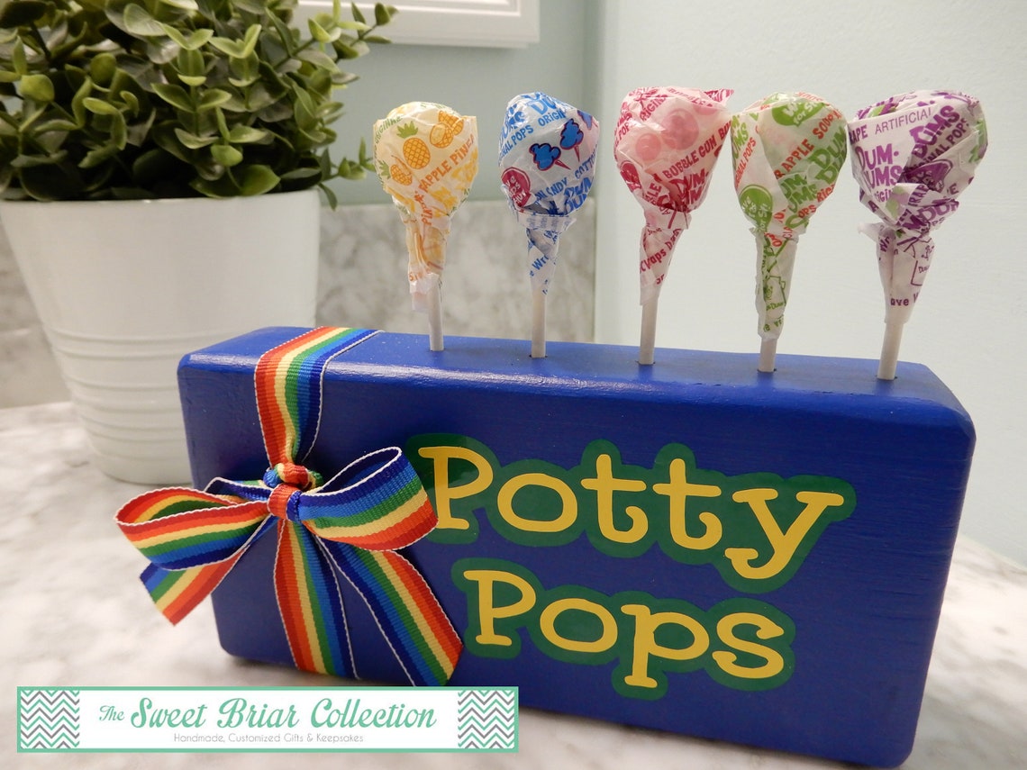 Potty Pops Potty Training Treats Kids Bathroom Decor Etsy