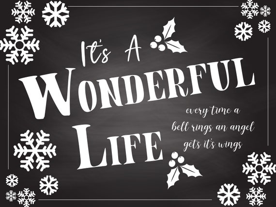 It's A Wonderful Life Printable | Etsy
