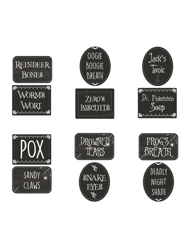 Nightmare Before Christmas Labels Bundle 2 8.5 X 11 Pdfs 2 Etsy