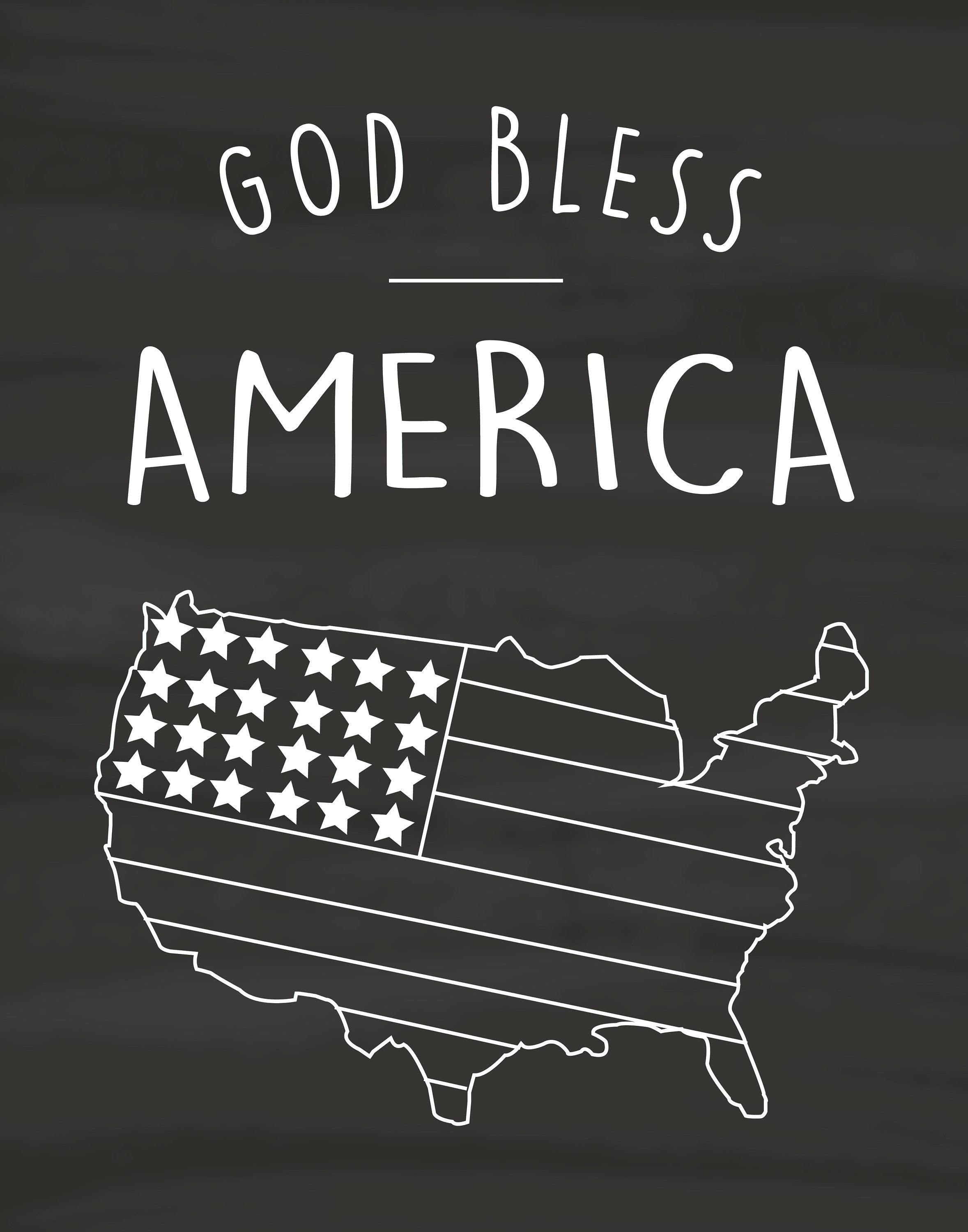 USA Blackboards Printables 16 X 20 Etsy