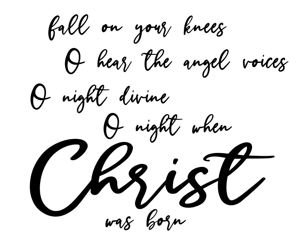 Fall on Your Knees Pdf, Svg, Dxf and Png File Etsy