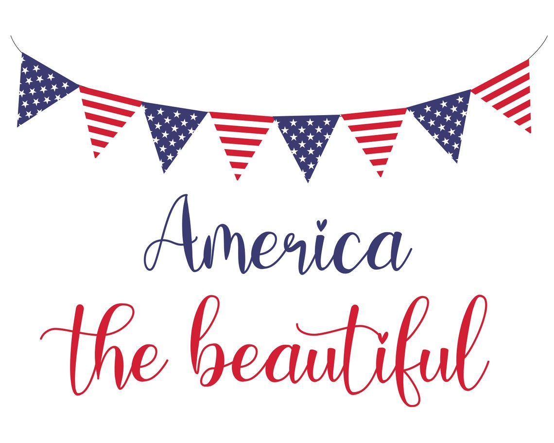 America the Beautiful Printable 16 X 20 - Etsy