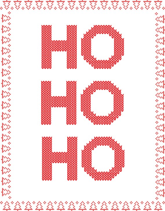 Ho Ho Ho Printable - Etsy