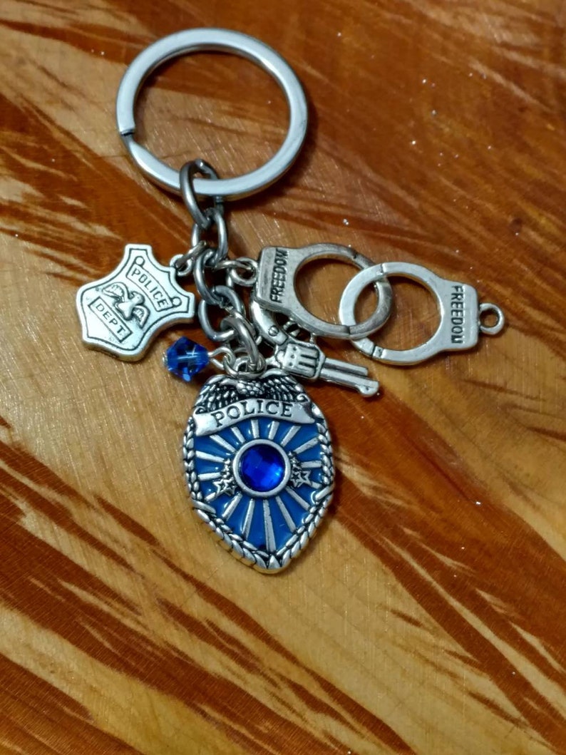 Police Key Chain Law Enforcement Key Ring Police Officer Etsy