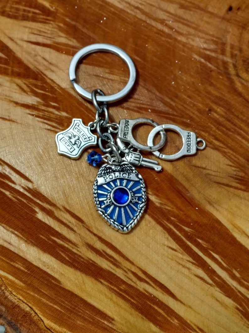 Police Key Chain Law Enforcement Key Ring Police Officer Etsy