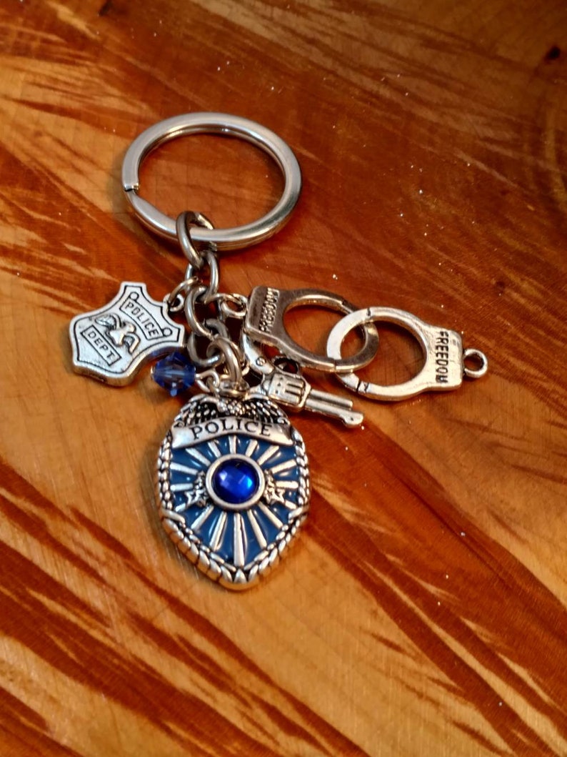 Police Key Chain Law Enforcement Key Ring Police Officer Etsy
