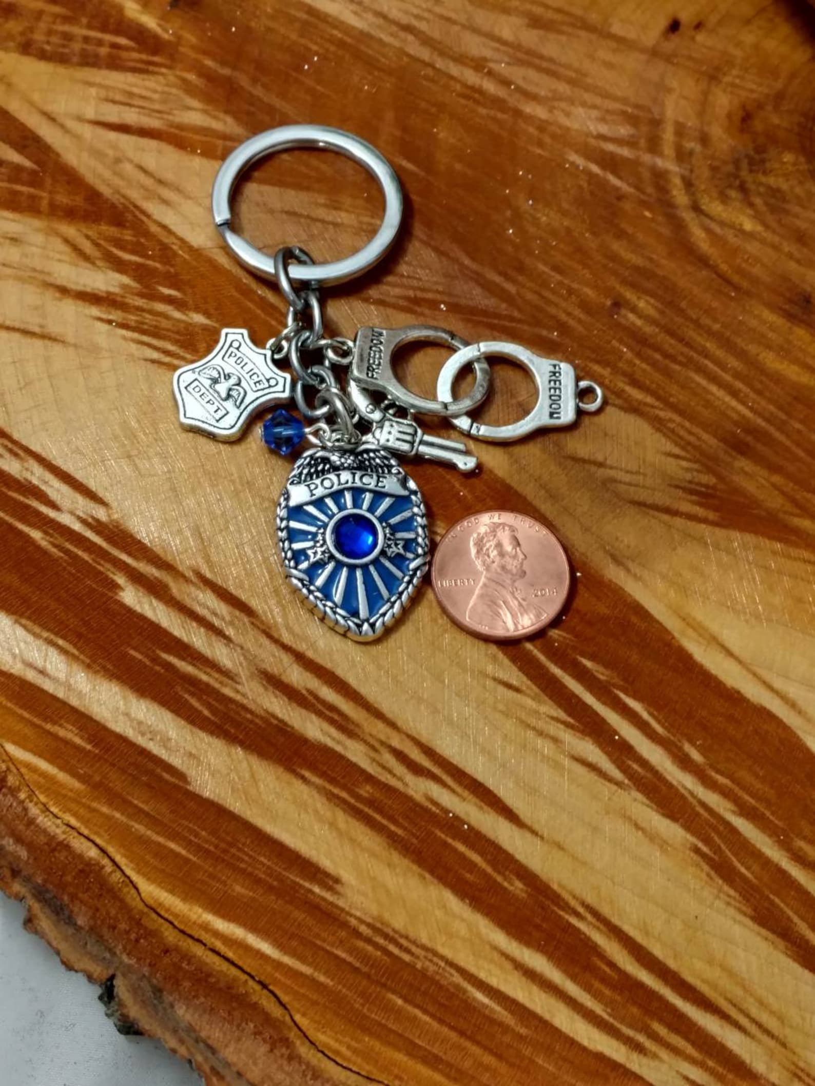 Police Key Chain Law Enforcement Key Ring Police Officer Etsy