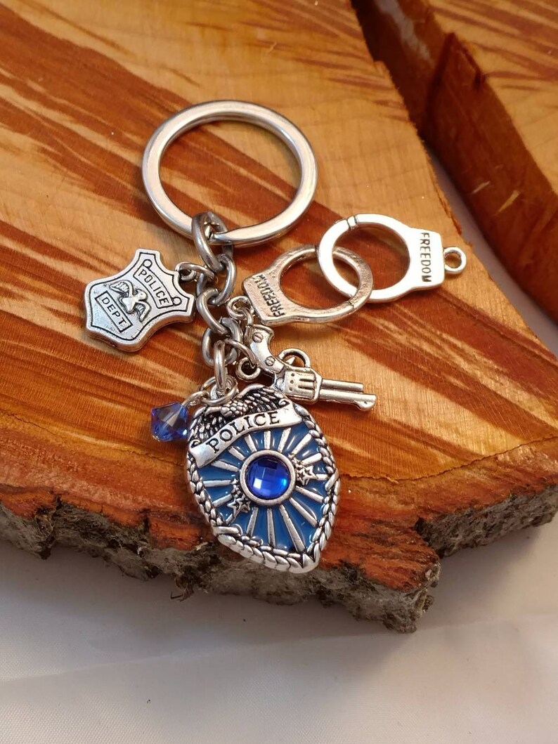 Police Key Chain Law Enforcement Key Ring Police Officer Etsy