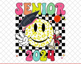 Checkered Senior  2024 PNG, Class Of 2024 Graduation Day 2024 PNG, Senior png, Groovy Black Bow Png, high School png, University Png