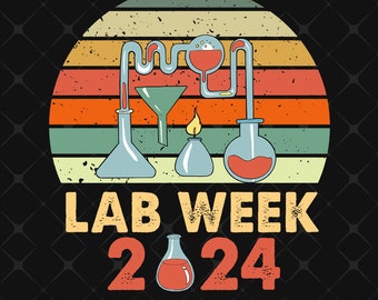 Retro Lab Week 2024 Png, Lab Tech PNG, Laboratory Technician Png, Lab Life Png, Medical Lab Science Png, Med Tech Png Sublimation Design