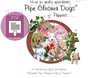 Craft Book How to make Miniature Pipe Cleaner Dogs and Puppies