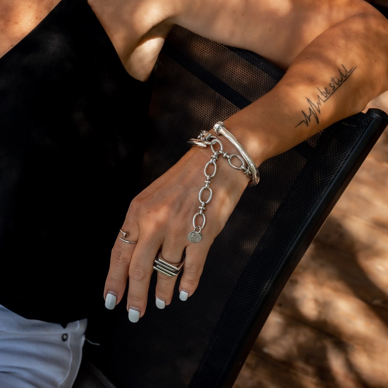 Stainless Steel Thick Chain Anklet/bracelet Etsy