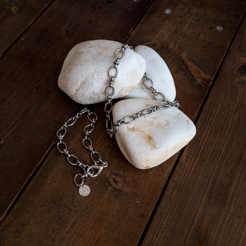 Stainless Steel Thick Chain Anklet/bracelet Etsy