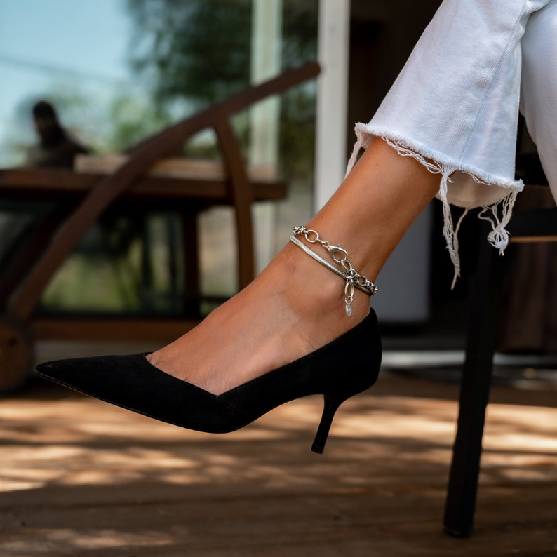 Stainless Steel Thick Chain Anklet/bracelet Etsy