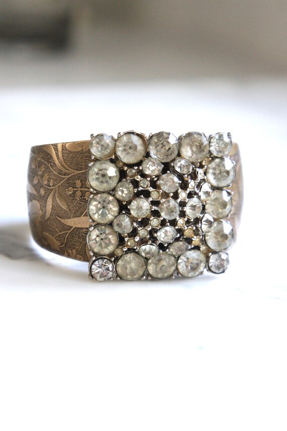Vintage 1970s Jewelry From India HAMMERED Metal Cuffs BRASS or SILVER 1 Inch Wide New Old Stock