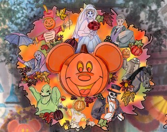 Not So Scary Mickey Wreath Print