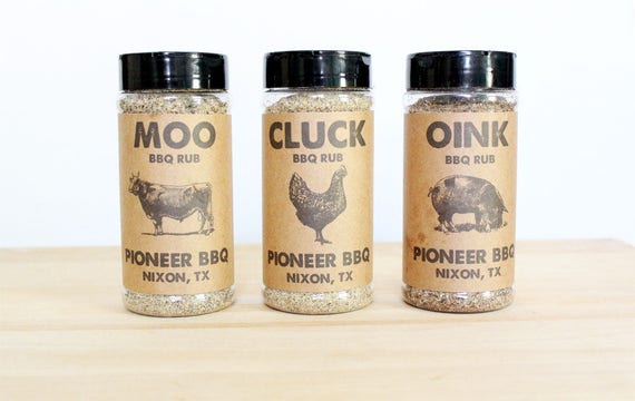 Spice Rub, BBQ Rub, gift for dad, gift for him, love to grill, meat spices, chicken beef pork set of three spice rubs for grilling and cook