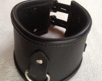 10cm Leder Halskorsett, Halsband/4 Leather Posture Collar