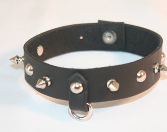 Dome Rivet & Spike Choker