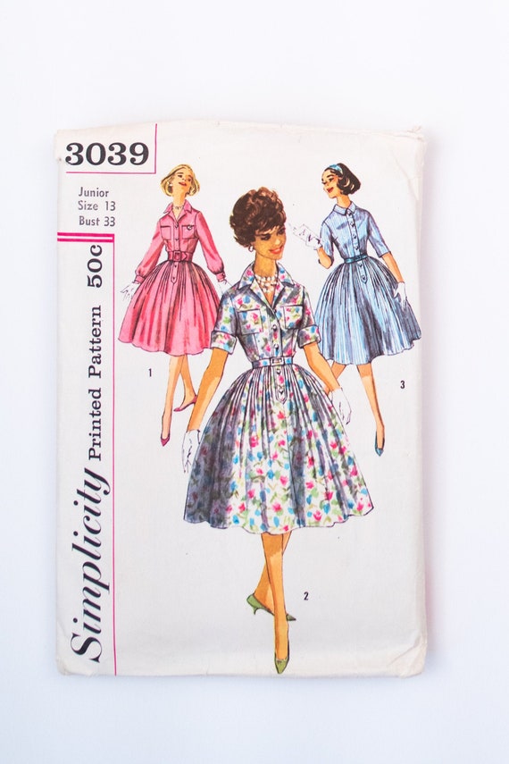 shirtwaist dress 1960s